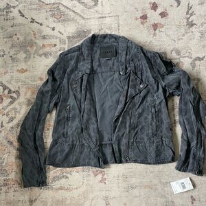 Blank nyc leopard moto jacket